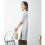 ５分袖サイドスリットロングTシャツ | atONE | 詳細画像80 