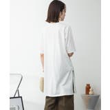 ５分袖サイドスリットロングTシャツ | atONE | 詳細画像82 