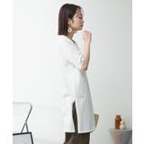 ５分袖サイドスリットロングTシャツ | atONE | 詳細画像83 