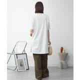 ５分袖サイドスリットロングTシャツ | atONE | 詳細画像89 