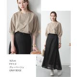 ボリューム袖ショート丈カットソー | atONE | 詳細画像49 