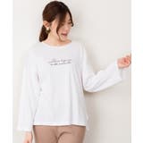 プリントTシャツ 長袖 カットソー レディース カジュアル ワイドアーム | atONE | 詳細画像29