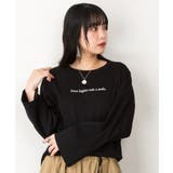 プリントTシャツ 長袖 カットソー レディース カジュアル ワイドアーム | atONE | 詳細画像32