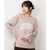 プリントTシャツ 長袖 カットソー レディース カジュアル ワイドアーム | atONE | 詳細画像37