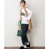 プリントTシャツ 長袖 カットソー レディース カジュアル ワイドアーム | atONE | 詳細画像45