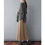 ラウンドヘム サイドスリット ロングTシャツ | atONE | 詳細画像38 