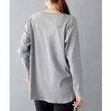 ラウンドヘム サイドスリット ロングTシャツ | atONE | 詳細画像32 