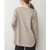 ラウンドヘム サイドスリット ロングTシャツ | atONE | 詳細画像29 