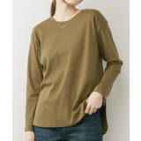 ラウンドヘム サイドスリット ロングTシャツ | atONE | 詳細画像40 