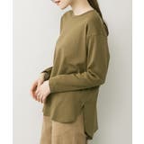 ラウンドヘム サイドスリット ロングTシャツ | atONE | 詳細画像41 