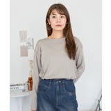 【レイヤードにもオススメ】ラウンドヘム サイドスリット ロングTシャツ | atONE | 詳細画像55 