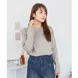 【レイヤードにもオススメ】ラウンドヘム サイドスリット ロングTシャツ | atONE | 詳細画像56 