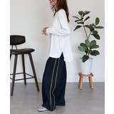 【レイヤードにもオススメ】ラウンドヘム サイドスリット ロングTシャツ | atONE | 詳細画像37 