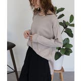 【レイヤードにもオススメ】ラウンドヘム サイドスリット ロングTシャツ | atONE | 詳細画像38 