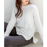 ラウンドヘム サイドスリット ロングTシャツ | atONE | 詳細画像15