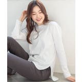 ラウンドヘム サイドスリット ロングTシャツ | atONE | 詳細画像16