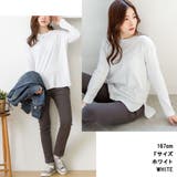 ラウンドヘム サイドスリット ロングTシャツ | atONE | 詳細画像33