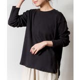ラウンドヘム サイドスリット ロングTシャツ | atONE | 詳細画像38