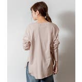 ラウンドヘム サイドスリット ロングTシャツ | atONE | 詳細画像44