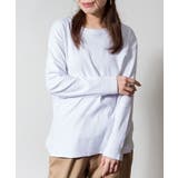 ラウンドヘム サイドスリット ロングTシャツ | atONE | 詳細画像46