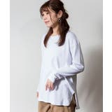 ラウンドヘム サイドスリット ロングTシャツ | atONE | 詳細画像47