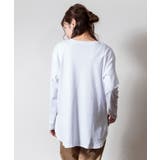 ラウンドヘム サイドスリット ロングTシャツ | atONE | 詳細画像48