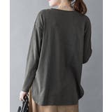 ラウンドヘム サイドスリット ロングTシャツ | atONE | 詳細画像36 