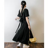 バックオープンカシュクールカットワンピース | atONE | 詳細画像11 