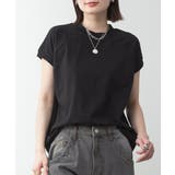 モックネックフレンチスリーブTシャツ | atONE | 詳細画像12