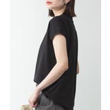 モックネックフレンチスリーブTシャツ | atONE | 詳細画像16