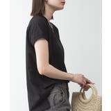 モックネックフレンチスリーブTシャツ | atONE | 詳細画像18