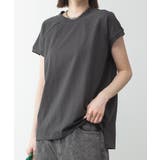 モックネックフレンチスリーブTシャツ | atONE | 詳細画像24