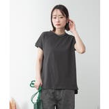 モックネックフレンチスリーブTシャツ | atONE | 詳細画像27