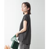 モックネックフレンチスリーブTシャツ | atONE | 詳細画像28