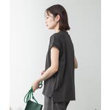 モックネックフレンチスリーブTシャツ | atONE | 詳細画像29