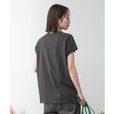 モックネックフレンチスリーブTシャツ | atONE | 詳細画像30