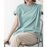 モックネックフレンチスリーブTシャツ | atONE | 詳細画像39