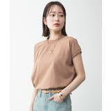 モックネックフレンチスリーブTシャツ | atONE | 詳細画像51