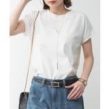 モックネックフレンチスリーブTシャツ | atONE | 詳細画像60