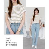 モックネックフレンチスリーブTシャツ | atONE | 詳細画像8