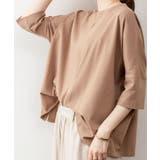 オーバーサイズやわらかコットンTシャツ | atONE | 詳細画像32