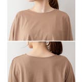オーバーサイズやわらかコットンTシャツ | atONE | 詳細画像46