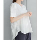 脇タックVネック半袖カットソー | atONE | 詳細画像22