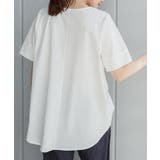 脇タックVネック半袖カットソー | atONE | 詳細画像23