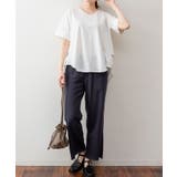 脇タックVネック半袖カットソー | atONE | 詳細画像24