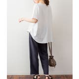 脇タックVネック半袖カットソー | atONE | 詳細画像26