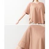 脇タックVネック半袖カットソー | atONE | 詳細画像30