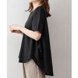 脇タックVネック半袖カットソー | atONE | 詳細画像8