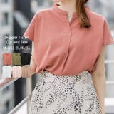 テラコッタピンク | スキッパーTシャツカットソー | atONE