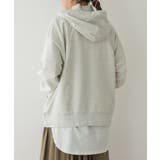 ハイネックリブ裏毛パーカー | atONE | 詳細画像14